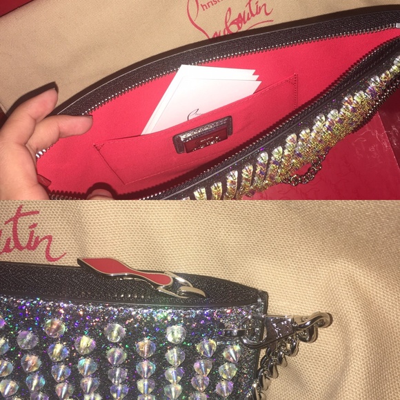 Christian Louboutin Unicorn Silver Studded Purse - Picture 8 of 8